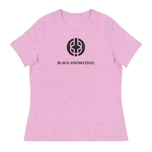 Women’s Black Knowledge Logo Tee