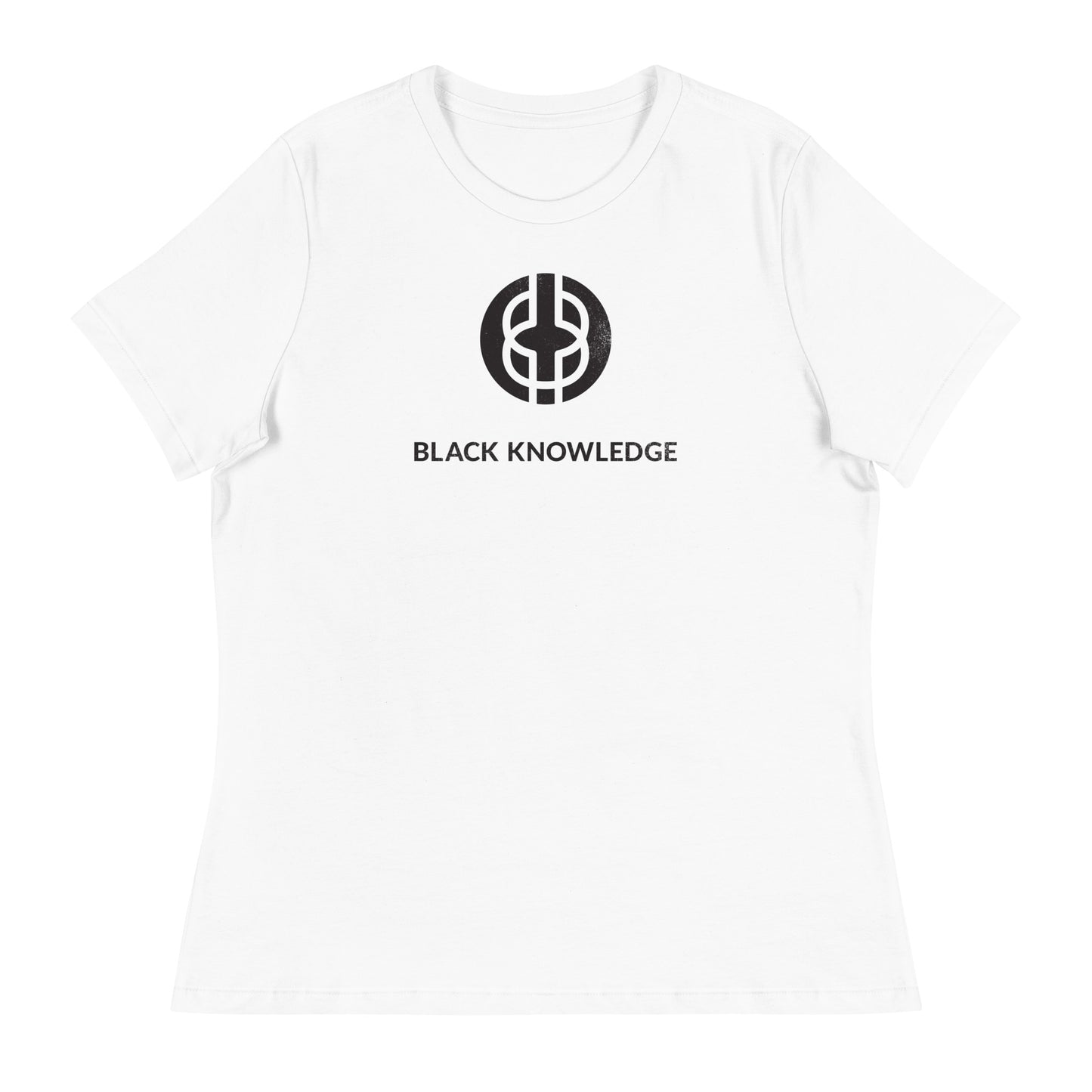 Women’s Black Knowledge Logo Tee