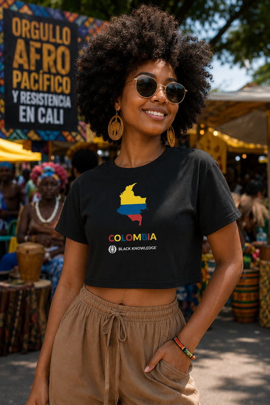 Black Knowledge Black Colombia Women’s Crop Top