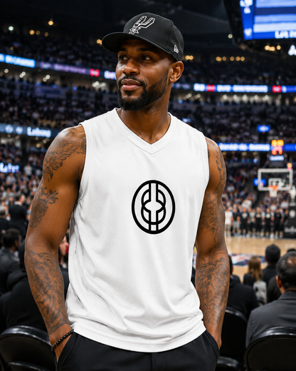 White BK Logo Basketball Jersey