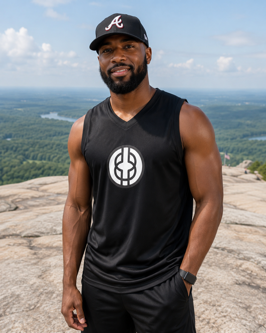 Black Knowledge Logo Basketball Jersey