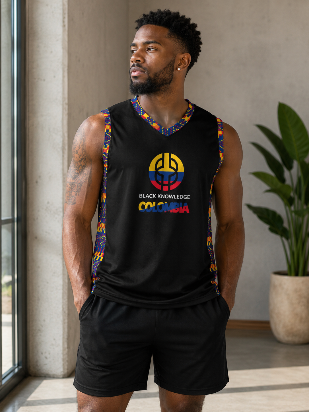 Black Knowledge Colombia Basketball Jersey
