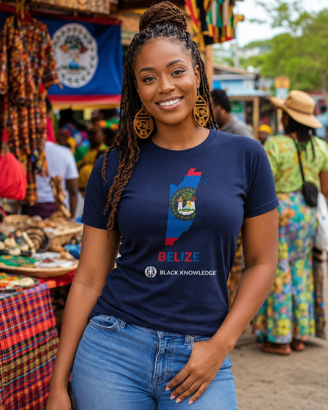 Black Knowledge Belize Unisex t-shirt