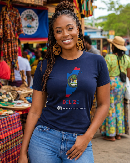 Black Knowledge Belize Unisex t-shirt