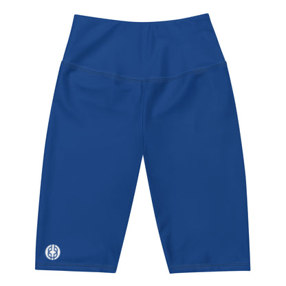 Blue Biker BK Logo Shorts