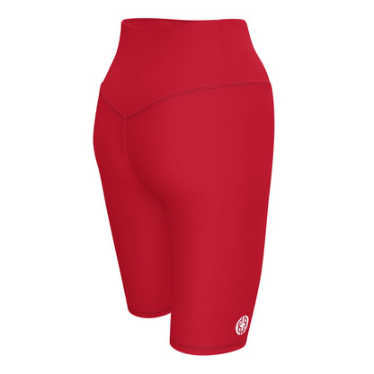 Red Biker BK Logo Shorts