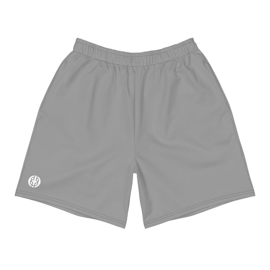 Gray BK Logo Athletic Shorts