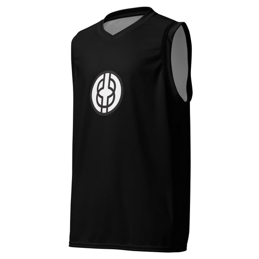 Black Knowledge Logo Basketball Jersey