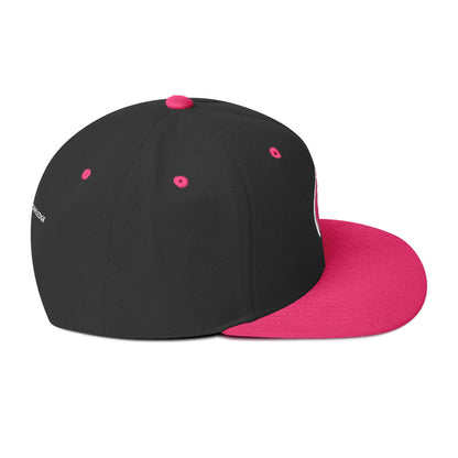 Black Knowledge Symbol Pink Snapback Hat