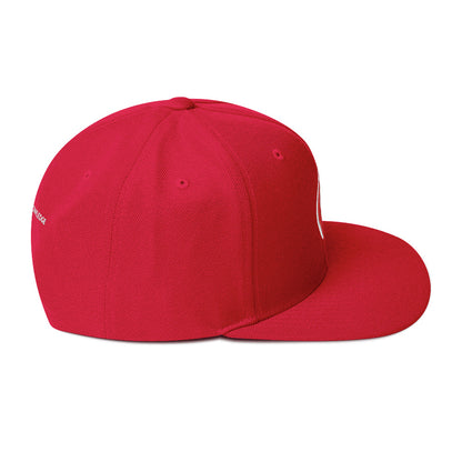 Black Knowledge Symbol Red Snapback Hat