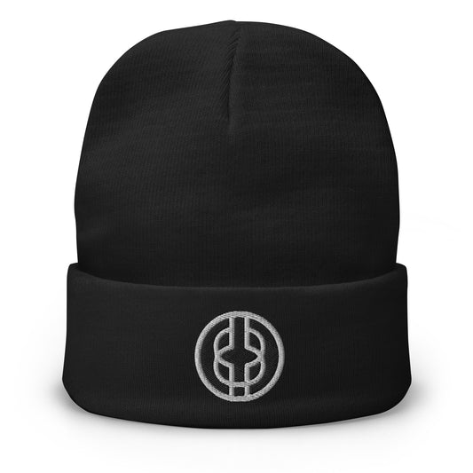 Black Knowledge Symbol Beanie