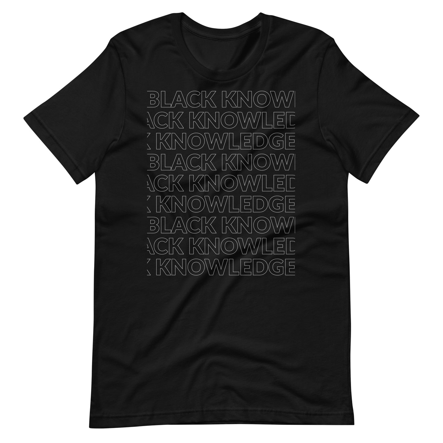 Black Knowledge Repeat Graphic Tee