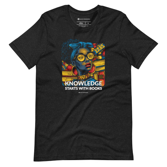 Knowledge Starts with Books Tee