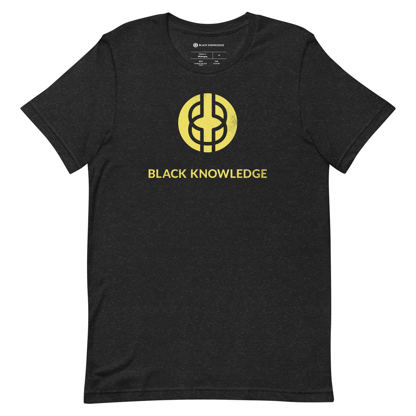 Black Knowledge Logo Black and Yellow Tee