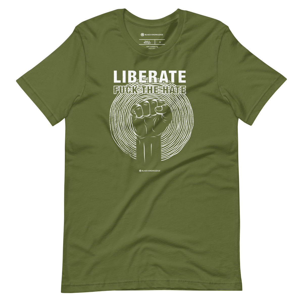 Liberate Def One Liberate F the Hate Tee – Black Knowledge