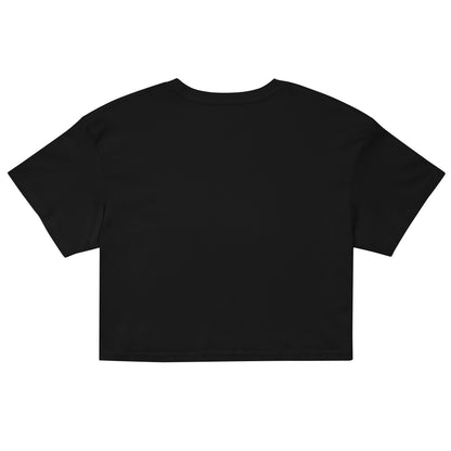 Black Knowledge Logo Crop Top