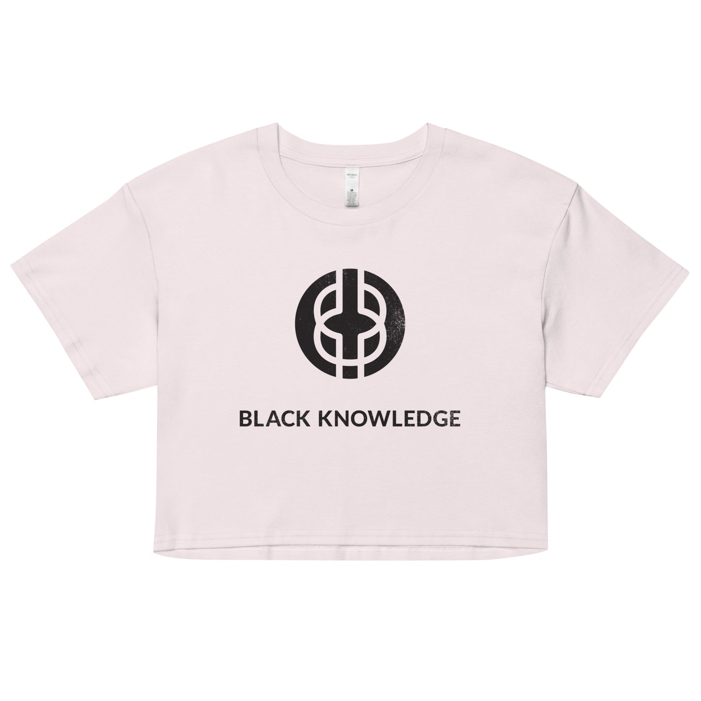 Black Knowledge Logo Crop Top