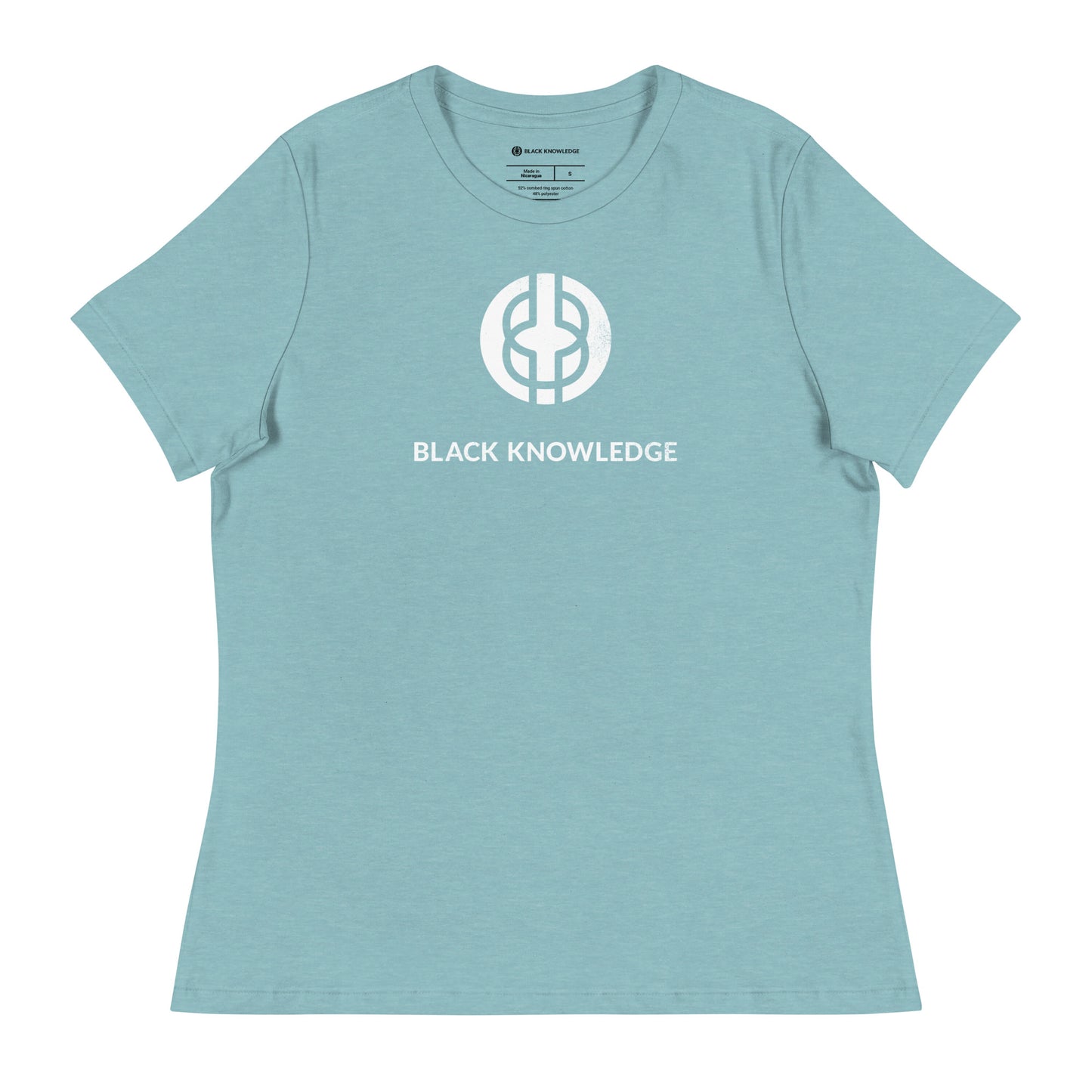 Women's Black Knowledge Logo Tee