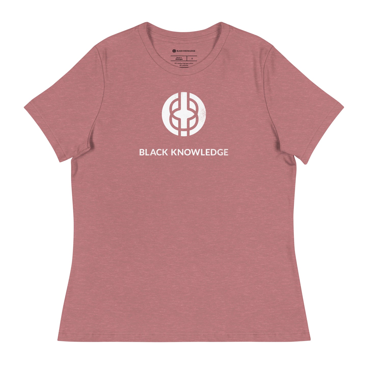 Women's Black Knowledge Logo Tee