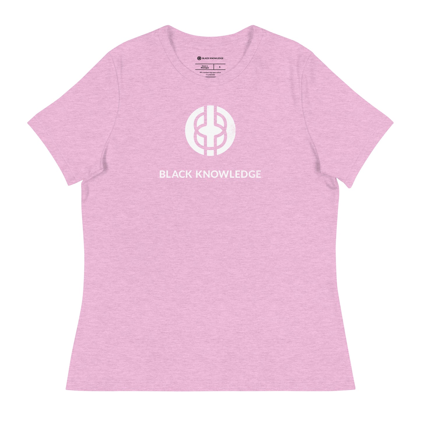 Women's Black Knowledge Logo Tee