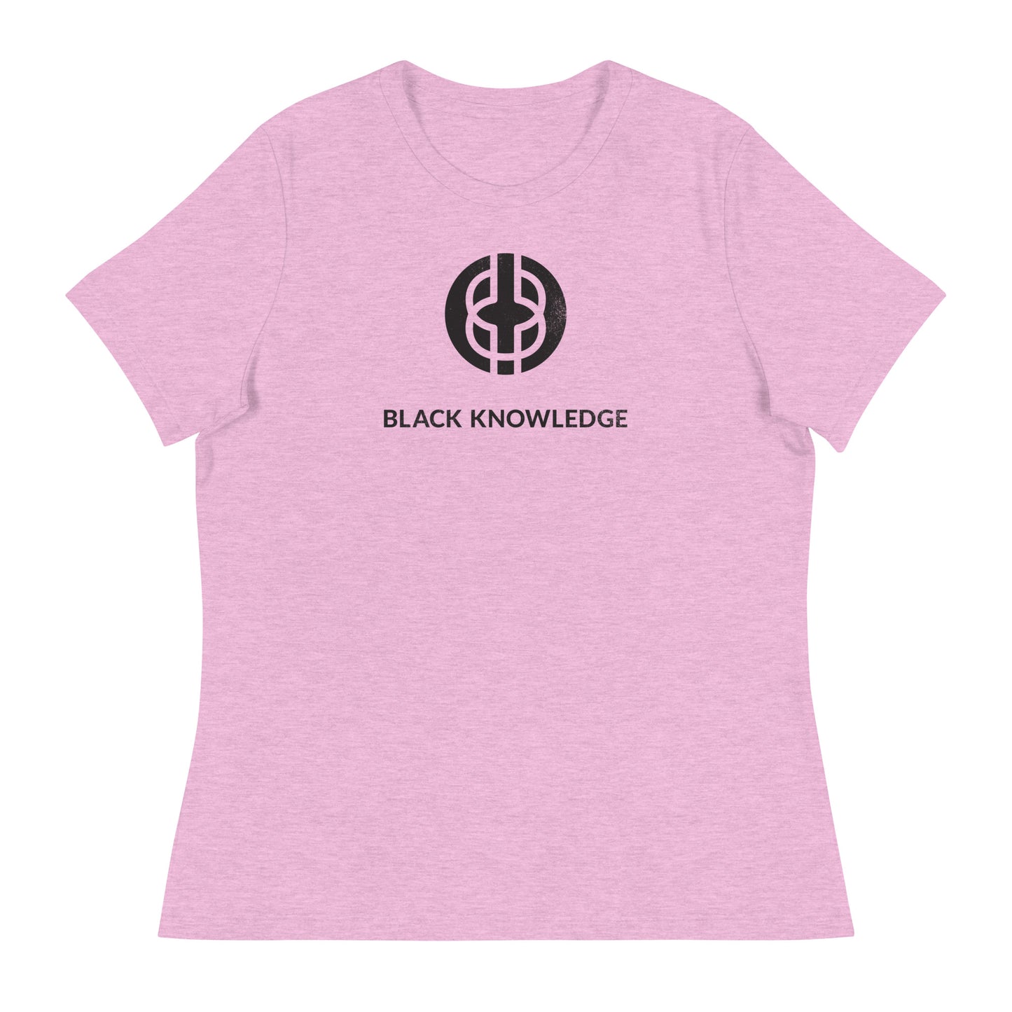 Women’s Black Knowledge Logo Tee